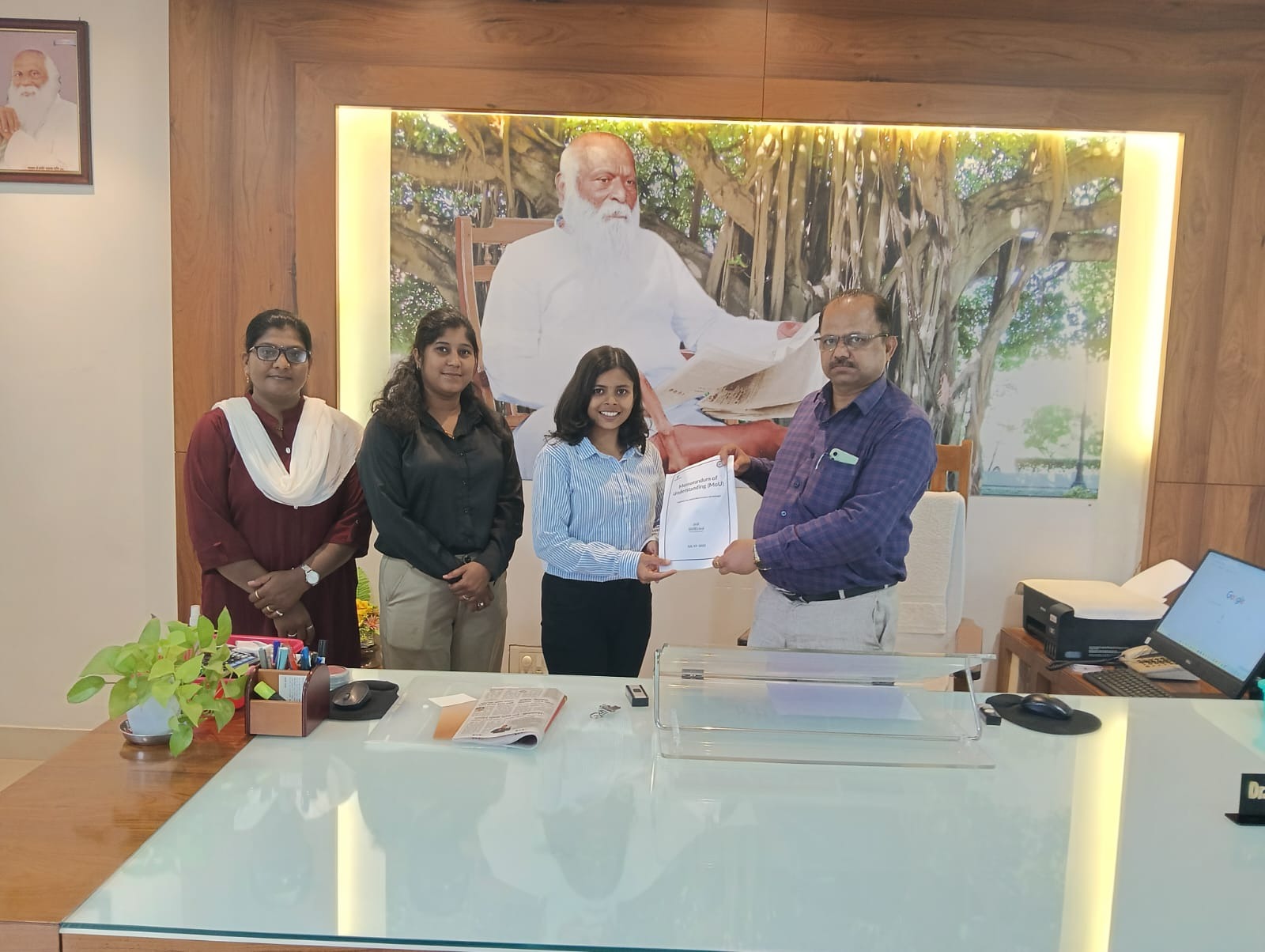 MoU with Radhabai Kale Mahila Mahavidyalaya, Ahilya Nagar